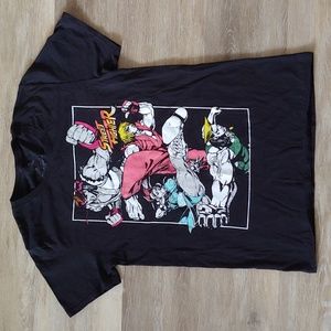 Capcom Street Fighter Cast Graphic T-Shirt Black Size M